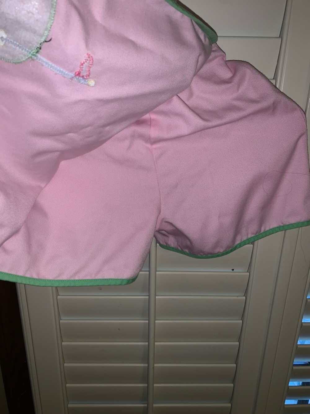 Little English Pink Golf skort with Green Trim - Picture 3 of 5